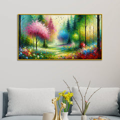 Romantic Landscape Garden Canvas print wall Art and painting