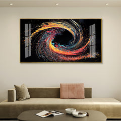 Luxury Cosmic Prism Canvas Art | Abstract Fluid Art Swirl Wall Decoration