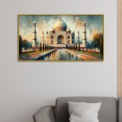 Agra's Taj Mahal Reflections The Jewel of India Canvas Print wall paintings 