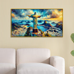 Majestic Presence: Christ the Redeemer Canvas Print Wall Painting