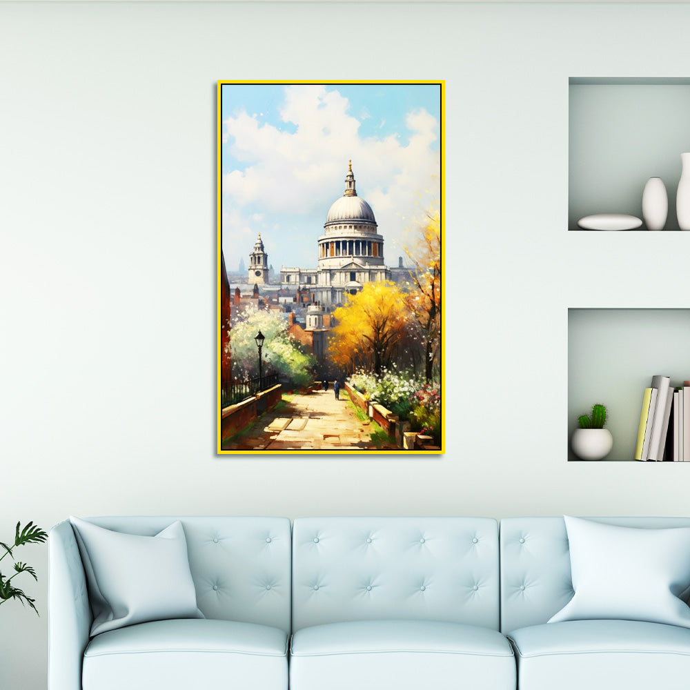 St Pauls Cathedral in Autumn by Vintage London