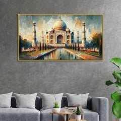 Agra's Taj Mahal Reflections The Jewel of India Canvas Print wall paintings 