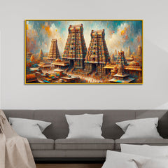The Temple of a Thousand Colors at Madurai's Meenakshi Amman  Canvas Print Wall  Painting