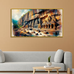 The Shore Temple and Mahabalipuram's Ancient Rock-Cut Art Canvas Print Wall Art