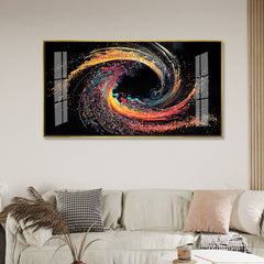 Luxury Cosmic Prism Canvas Art | Abstract Fluid Art Swirl Wall Decoration