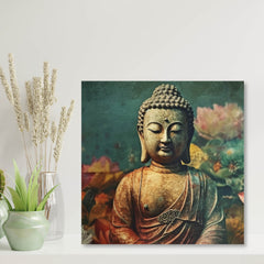 Gautam Buddha Canvas Painting for Home, Bedroom & Living Room