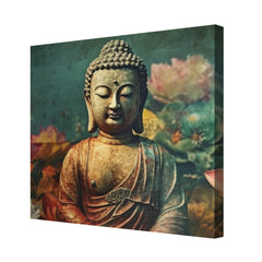 Gautam Buddha Canvas Painting for Home, Bedroom & Living Room