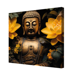 Gautam Buddha ji Canvas Painting for Home, Bedroom & Living Room