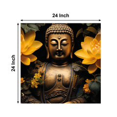 Gautam Buddha ji Canvas Painting for Home, Bedroom & Living Room