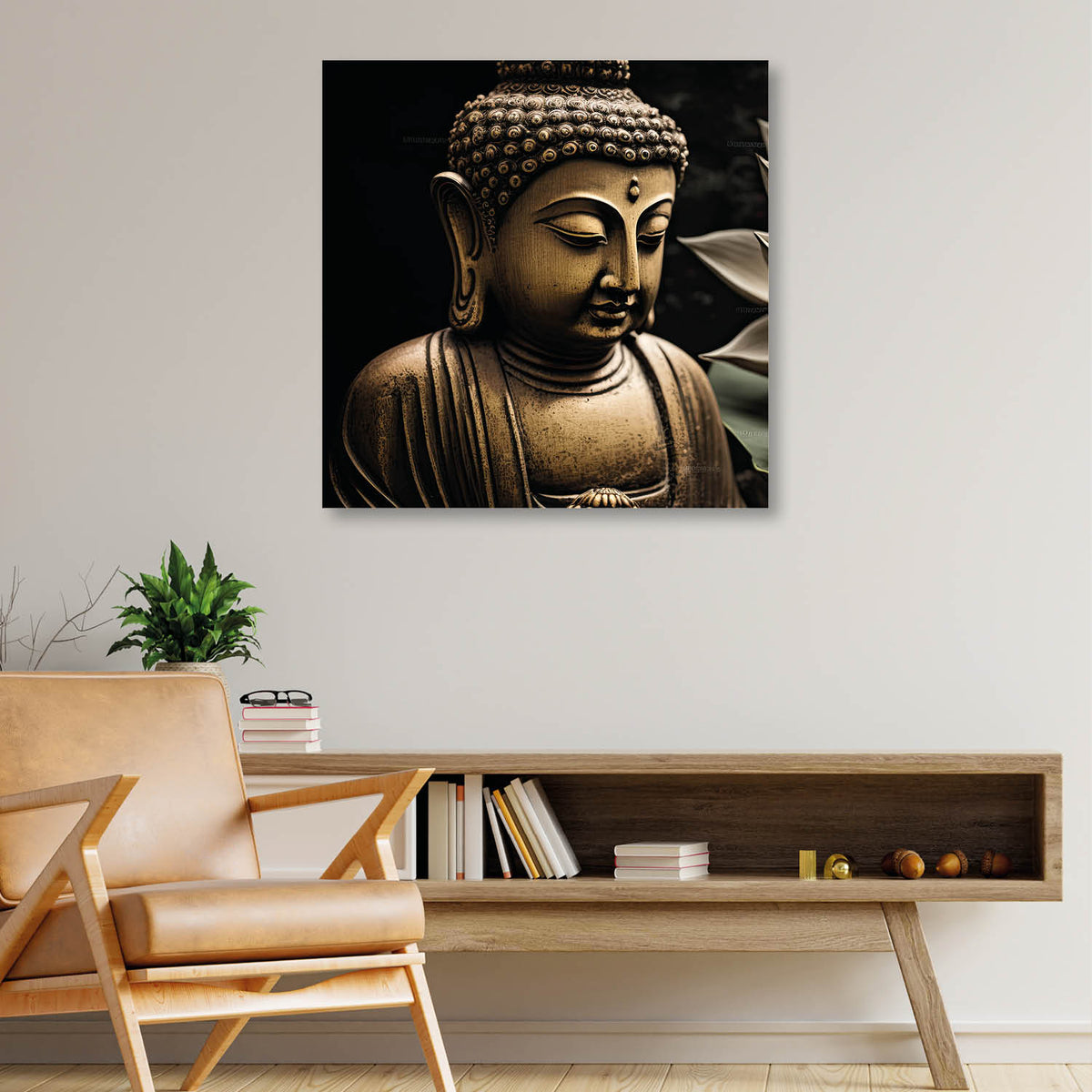 Buddha Canvas Painting for Home, Bedroom & Living Room