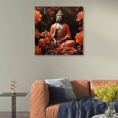 Gautam Buddha Canvas Painting for Home, Bedroom & Living Room