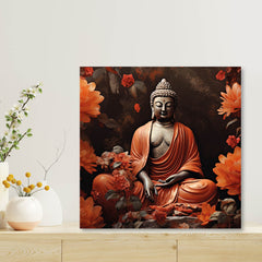 Gautam Buddha Canvas Painting for Home, Bedroom & Living Room