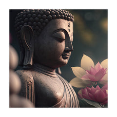 HD Gautam Buddha Canvas Painting for Home, Bedroom & Living Room