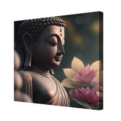 HD Gautam Buddha Canvas Painting for Home, Bedroom & Living Room