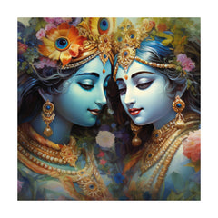 Beauty of Radha Krishna Canvas Painting for Home, Bedroom & Living Room