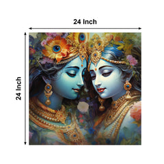 Beauty of Radha Krishna Canvas Painting for Home, Bedroom & Living Room