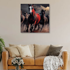 Running Horses Canvas Painting for Home, Bedroom & Living Room