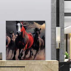 Running Horses Canvas Painting for Home, Bedroom & Living Room