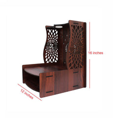 Beautiful Luxurious Wooden Pooja Mandir with LED Lighting