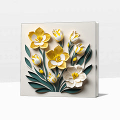 Petal Reflections Elegant Floral Art