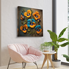 Sunset Petals Warm Flower Wall Decor