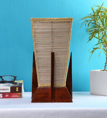 Pyramid Bamboo Shade with Wood Base