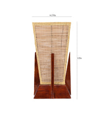 Pyramid Bamboo Shade with Wood Base