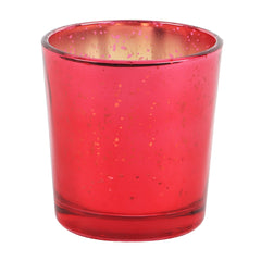 Red Glass Votive Set of 4