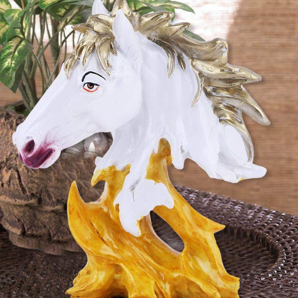 Polyresin Horse Face Idol for Home Décor