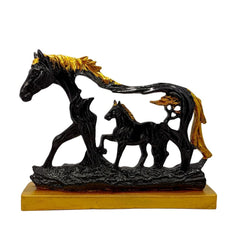 Horse with Baby Antique Finish Showpiece for Home Decoration Vastu Gifts