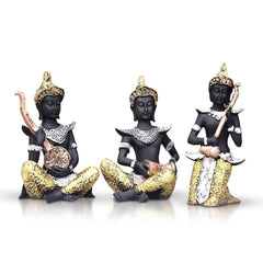 Buddha Showpiece Playing Musical Instruments, Buddha Idol for Home décor