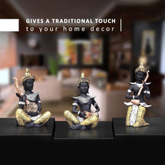 Buddha Showpiece Playing Musical Instruments, Buddha Idol for Home décor