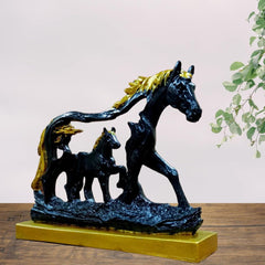 Horse with Baby Antique Finish Showpiece for Home Decoration Vastu Gifts