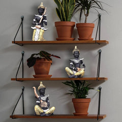 Buddha Showpiece Playing Musical Instruments, Buddha Idol for Home décor