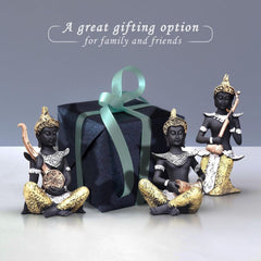 Buddha Showpiece Playing Musical Instruments, Buddha Idol for Home décor