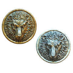 Lion Face Showpiece Set of 2 for Wall Décor