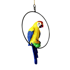 Hanging Parrot for Home Decor Outdoor Garden Decor & Gift Showpiece