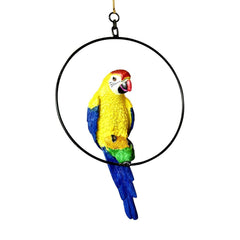 Hanging Parrot for Home Decor Outdoor Garden Decor & Gift Showpiece