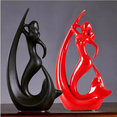 Modern Art Fish Angel showpieces for Home Decoration - Set of 2