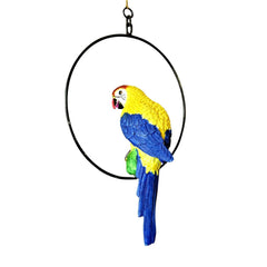 Hanging Parrot for Home Decor Outdoor Garden Decor & Gift Showpiece