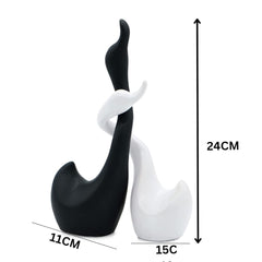 Set of 2 swan showpiece for Home and Office Decor