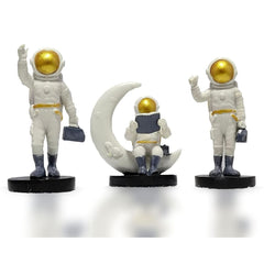 Set of 3 Astronaut showpiece for Home Décor