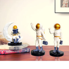 Set of 3 Astronaut showpiece for Home Décor