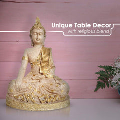 BHUMI SPARSH MUDRA Buddha Showpiece Statue, Idol for Gift and Home Decor