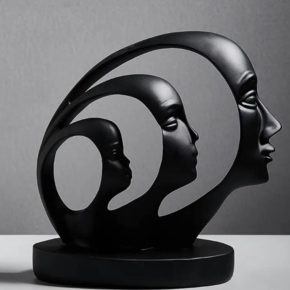 Modern Art Man Face Showpiece for Home Décor