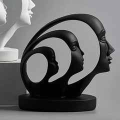 Modern Art Man Face Showpiece for Home Décor