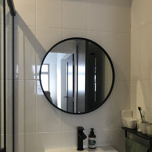 Black Round Mirror 20