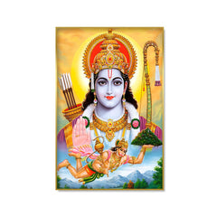 Elegant Shri Ram Blessing Canvas Print Wall Art & Paintings