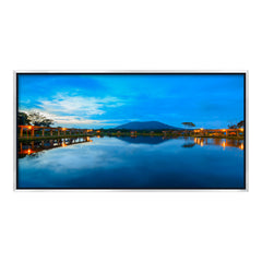 Premium Serene Night Lake Reflection Canvas Art