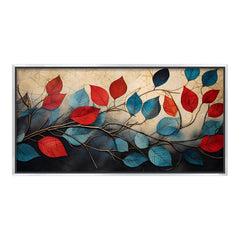 Premium Abstract Leaves Canvas | Elegant Floral Wall Decor for Home & Office
